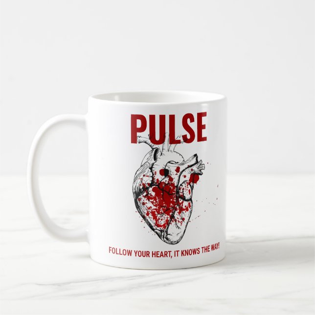 Heart Pulse Coffee Mug (Left)