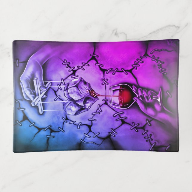 Heart Puppet Trinket Tray (Front)