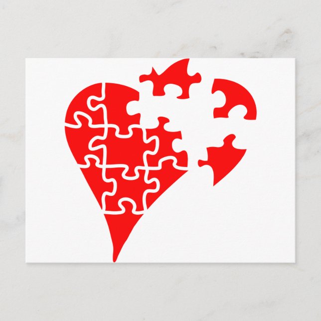 heart-puzzle postcard (Front)