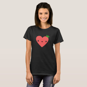 Heart Queen Kawaii Black T-Shirt