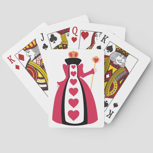Heart Queen Poker Cards (Back)