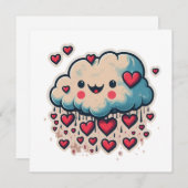 Heart Rain Cartoon  (Front/Back)