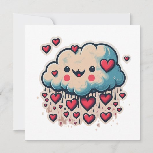 Heart Rain Cartoon  (Front)