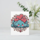 Heart Rain Cartoon  (Standing Front)