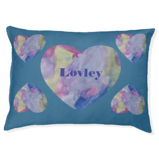 Heart rainbow Custom Indoor Dog Bed - Large