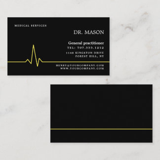 Heart Rate, General Practitioner, Nurse, Medical Business Card