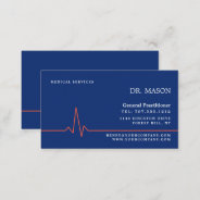 Heart Rate, General Practitioner, Nurse, Medical Business Card at Zazzle