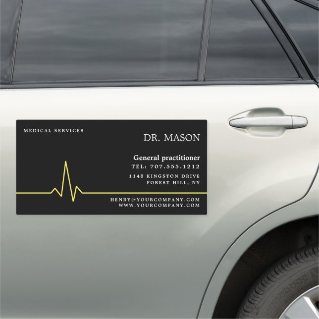Heart Rate, General practitioner, Nurse, Medical Car Magnet (In Situ)