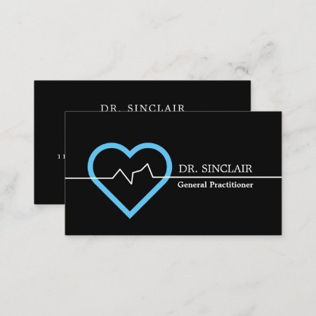 Heart Rate Monitor, General Practitioner, Nurse Business Card