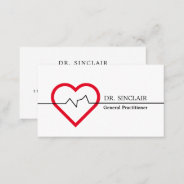 Heart Rate Monitor, General Practitioner, Nurse Business Card at Zazzle