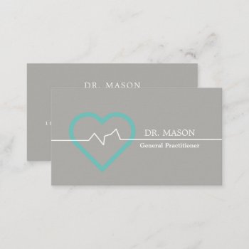 Heart Rate Monitor  General Practitioner  Nurse Business Card by TheBusinessCardStore at Zazzle