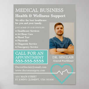 Heart Rate Monitor, General Practitioner, Nurse Poster