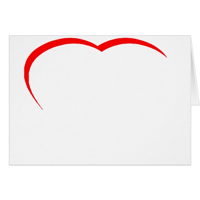 Heart Red Curve The MUSEUM Zazzle Gifts (Front Horizontal)