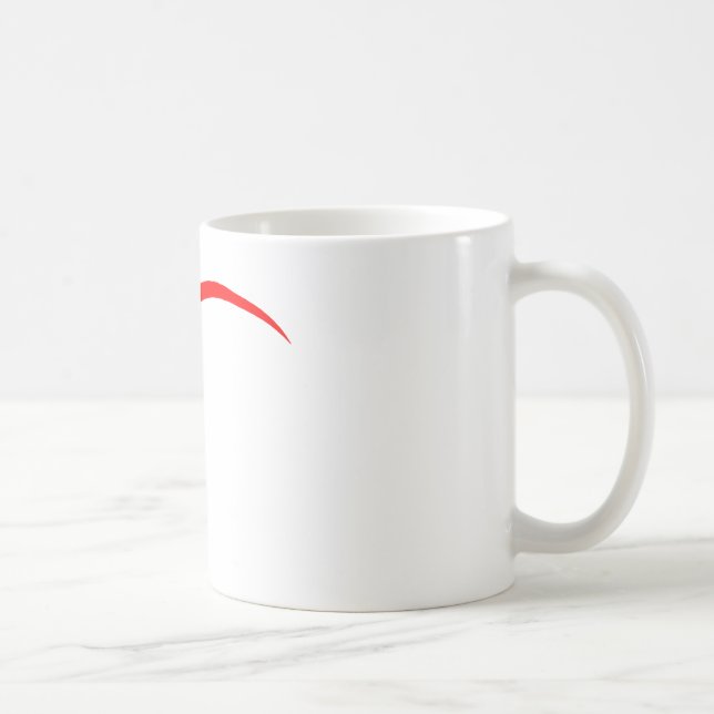 Heart Red Curve The MUSEUM Zazzle Gifts Coffee Mug (Right)