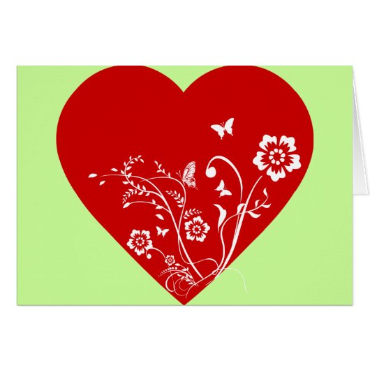 Heart red girly design  i love red (Front Horizontal)