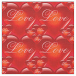 heart/red hearts/Love/Joy/Peace/Hope - red Fabric
