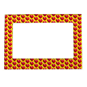 heart red love family couple marriage relationship magnetic frame