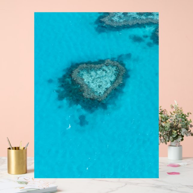 Heart Reef Nature Acrylic Sign (Wedding)