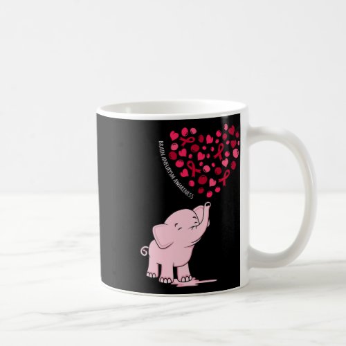 Heart Ribbon Brain Aneurysm Awareness Month Graphi Coffee Mug