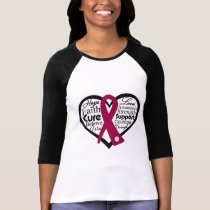 Heart Ribbon Collage - Amyloidosis T-Shirt