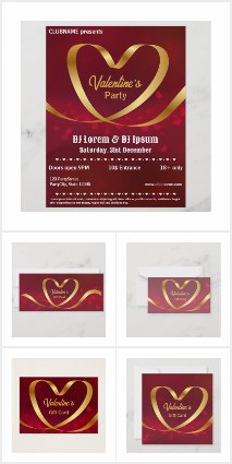 Heart Ribbon Happy Valentine's Day