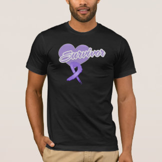 Heart Ribbon - Hodgkin's Lymphoma Survivor T-Shirt