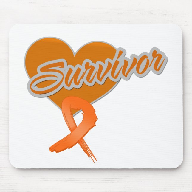 Heart Ribbon - Kidney Cancer Survivor Mouse Pad (Front)