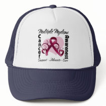 Heart Ribbon - Multiple Myeloma Awareness Trucker Hat