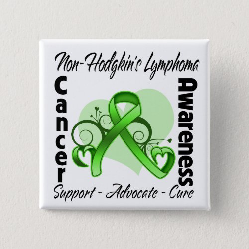 Heart Ribbon _ Non_Hodgkins Lymphoma Awareness Button