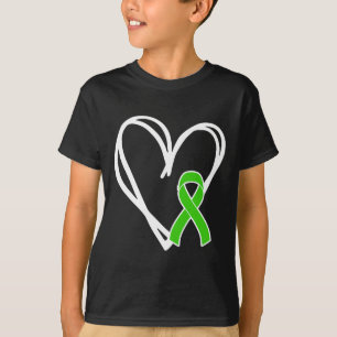 Heart Ribbon Support Mental Health Awareness Month T-Shirt
