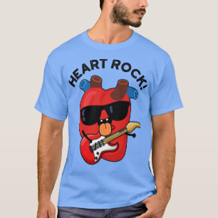 Heart Rock Funny Music Anatomy Pun 1 T-Shirt