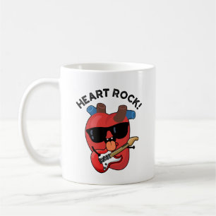 Heart Rock Funny Music Pun Coffee Mug