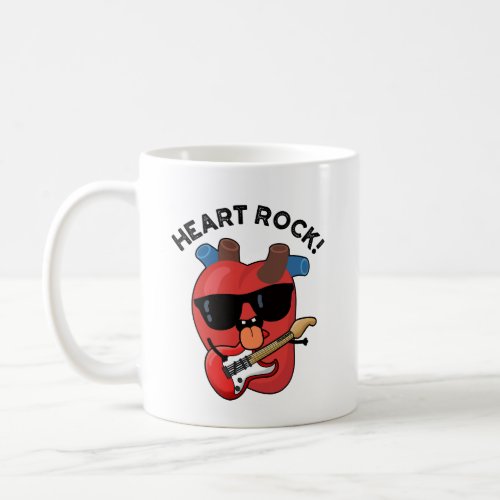 Heart Rock Funny Music Pun  Coffee Mug