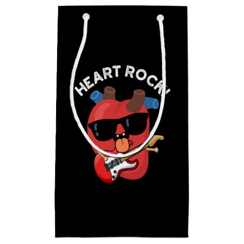 Heart Rock Funny Music Pun Dark BG Small Gift Bag