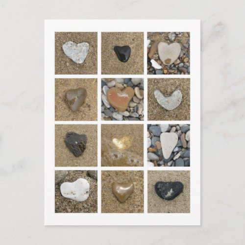 Heart Rocks Postcard