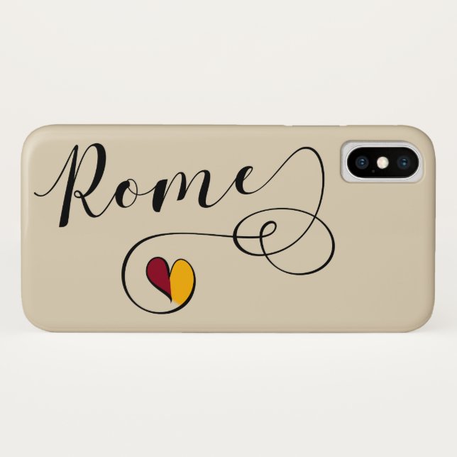 Heart Rome Mobile Phone Case, Italy Case-Mate iPhone Case (Back (Horizontal))