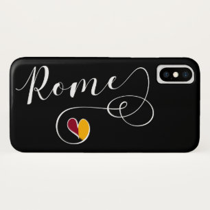 Heart Rome Mobile Phone Case, Italy iPhone X Case