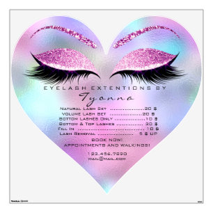 Heart Rose Pink Ombre Price List Heart Makeup Wall Decal