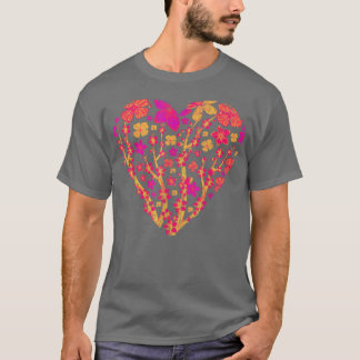 Heart Sakura Japanese Flower 80s Vaporwave Cherry  T-Shirt