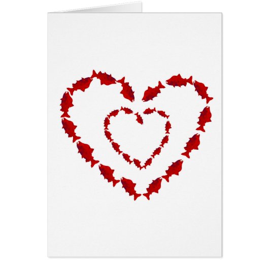 HEART SALMON FISH CARDS (Front)