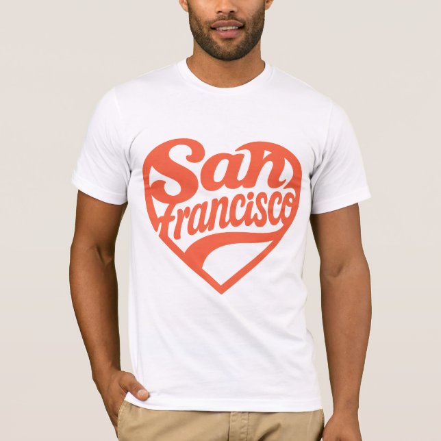 Heart San Francisco  T-Shirt (Front)