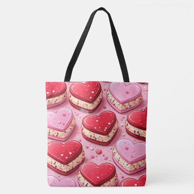 Heart Sandwich Tote Bag (Front)