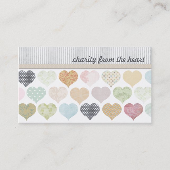 Heart Scraps Business Cards (Front)