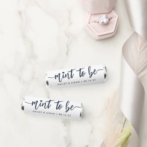 Heart Script Personalized Wedding Breath Savers Mints