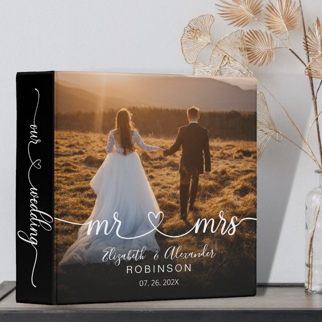 Heart Script Wedding Memories Photo Album Binder (Creator Uploaded)