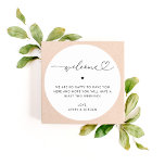 Heart Script Wedding Welcome Hotel Gift Bag Box Classic Round Sticker<br><div class="desc">Welcome your guests with care with these elegant stickers,  featuring romantic heart script and editable text. Customize it with ease by utilizing the "personalize" and "edit using design tool" options.</div>