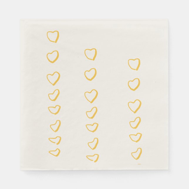 Heart Scroll Napkins (Front)