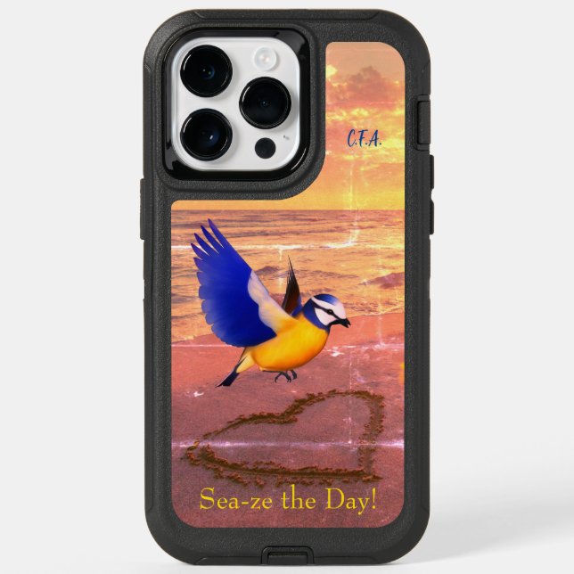Heart Sea Bird (Defender Series Shown) Otterbox iPhone Case (Back)
