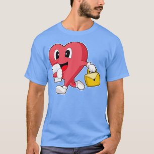Heart Secretary Briefcase T-Shirt