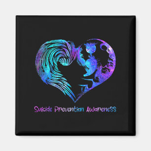 Heart Semicolon Suicide Prevention Awareness Week  Magnet